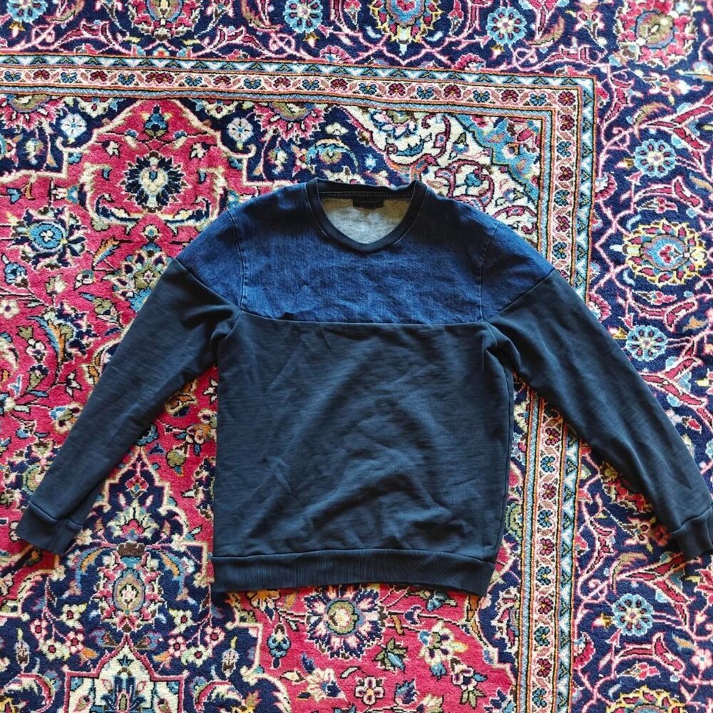 COS Men's Long Sleeve Shirt - Denim Hybrid - Portugal